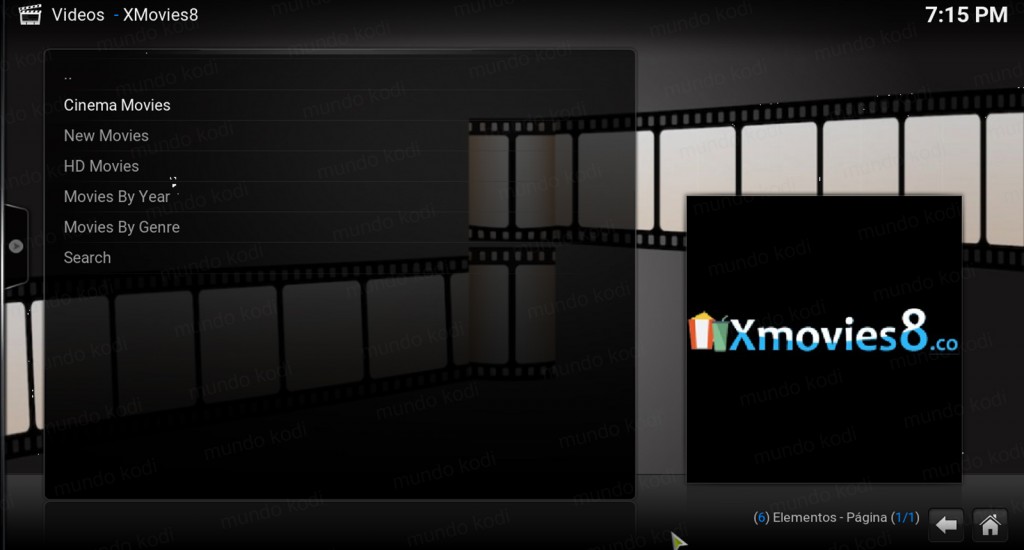 XMovies8 en Kodi