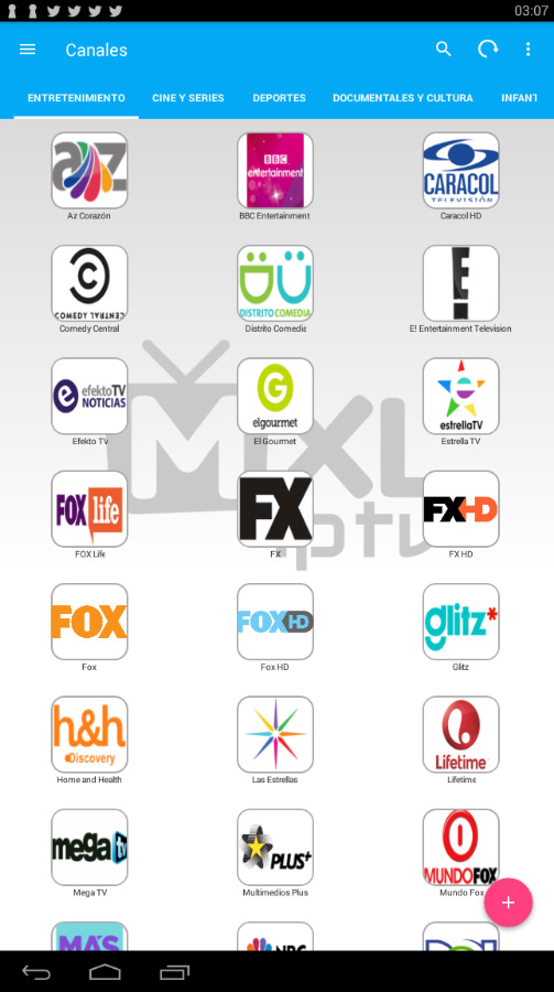 MXL IPTV para Android