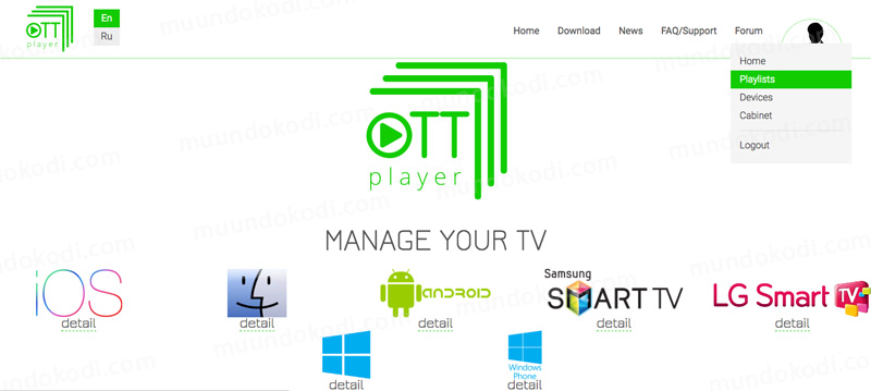 Ver TV, Películas y Series en PS4 con OTTPlayer