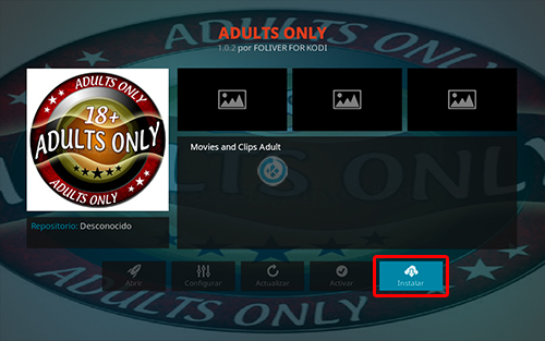 password for kodi adults only