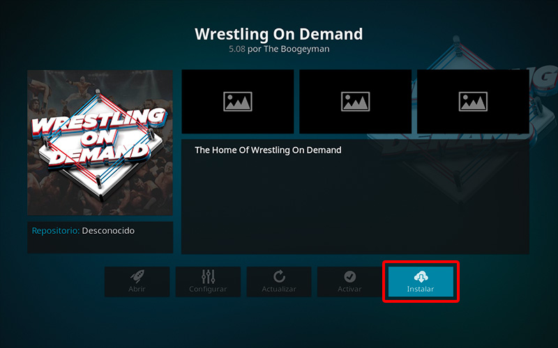 addon wrestling on demand en kodi
