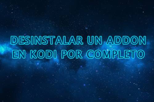 desinstalar un addon en kodi