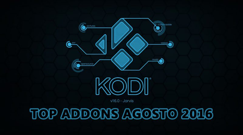 Top Addons Kodi Agosto 2016