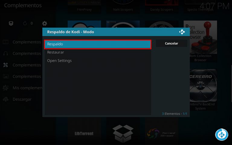 kodi backup dropbox developer code needed