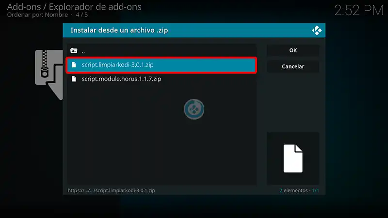 addon limpia tu kodi