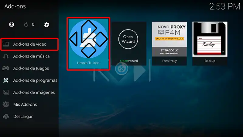 addon limpia tu kodi