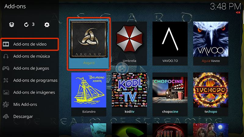 addon asgard en kodi