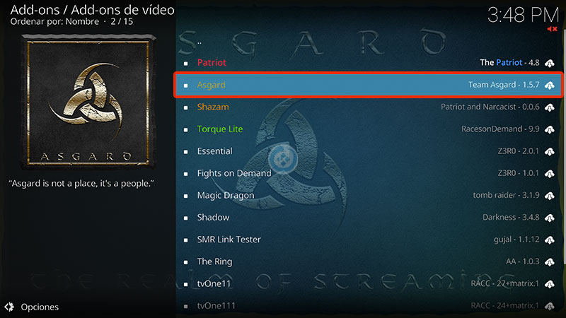 addon asgard en kodi