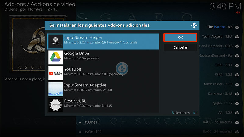 addon asgard en kodi