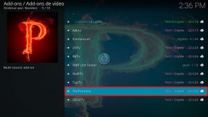 addon the promise en kodi
