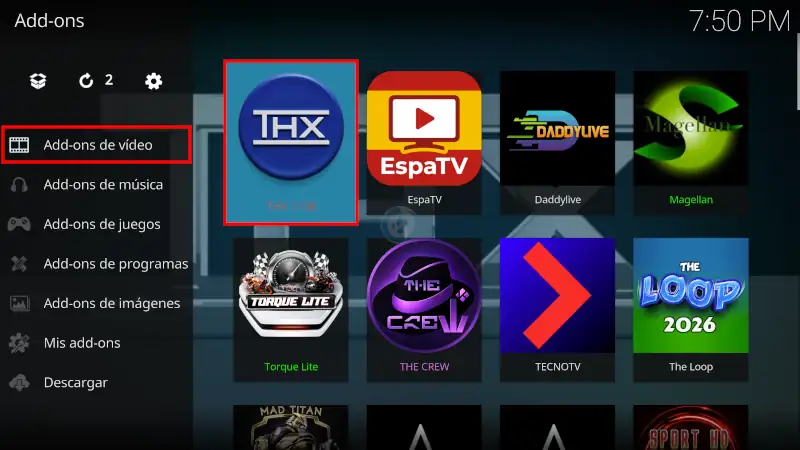 addon thx 1138 en kodi