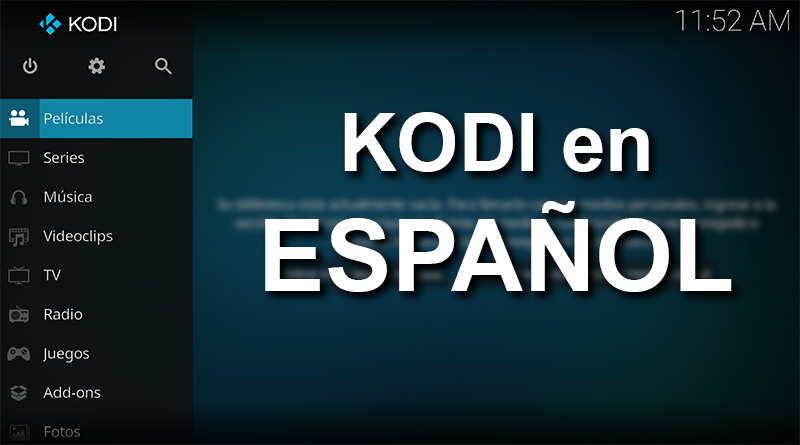Cambiar de Idioma en Kodi