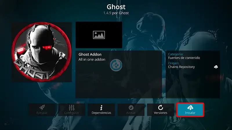 addon ghost en kodi