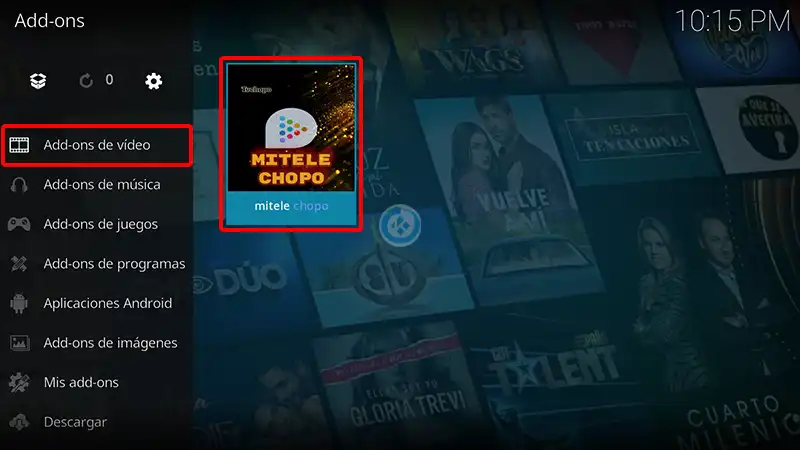 mi tele en kodi