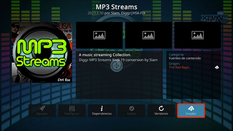 addon mp3 streams en kodi