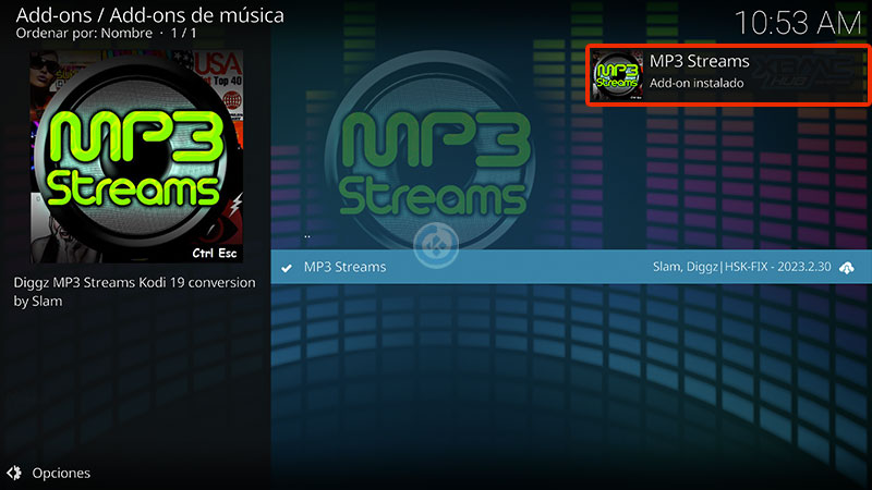 addon mp3 streams en kodi