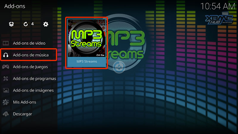 addon mp3 streams en kodi