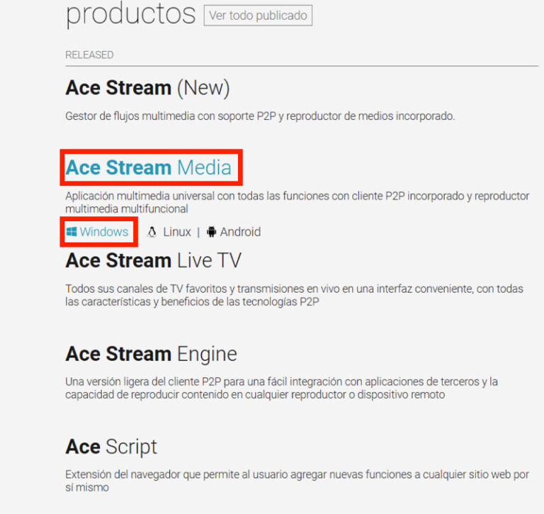 descargar acestream para pc