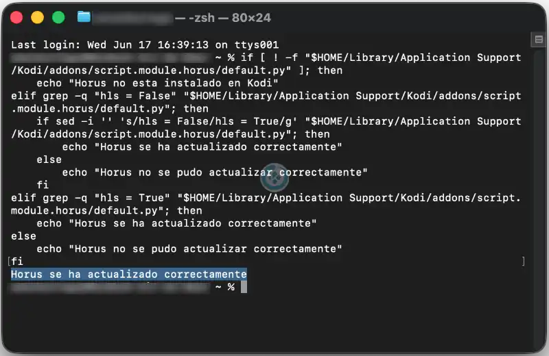 Acestream en Kodi para MacOS