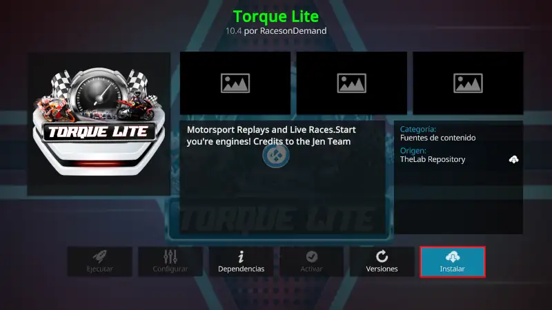 addon torque lite en kodi