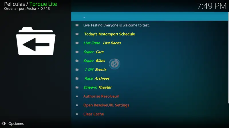 addon torque lite en kodi