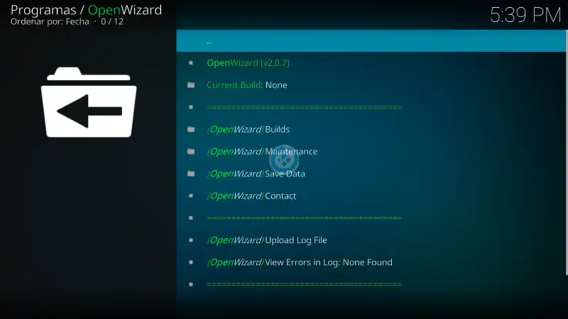 addon openwizard en kodi