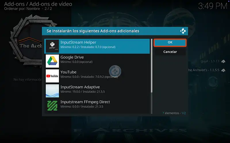 addon the archives en kodi