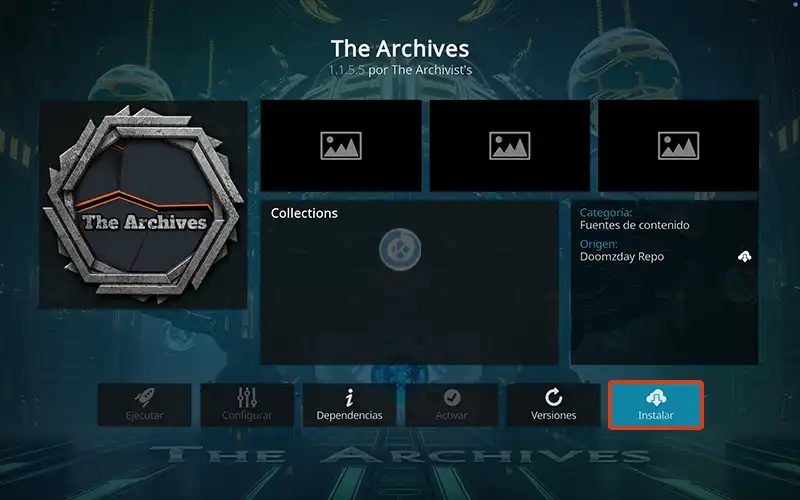 addon the archives en kodi