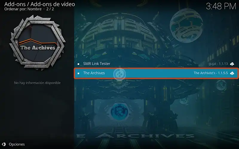 addon the archives en kodi