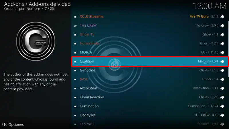 addon coalition en kodi
