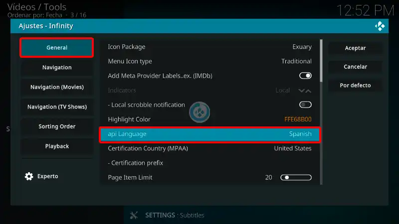 addon infinity en kodi