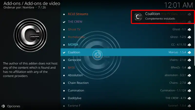 addon coalition en kodi