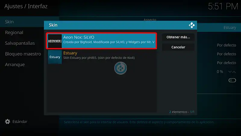 build estuary esparta en kodi