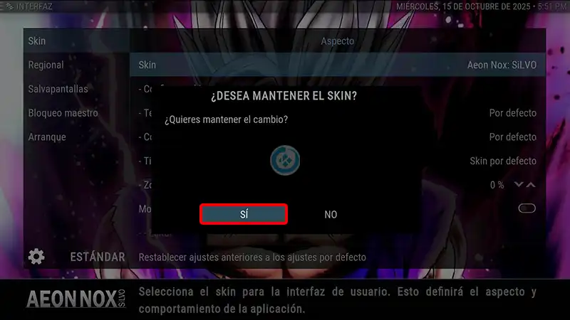 build estuary Esparta en kodi