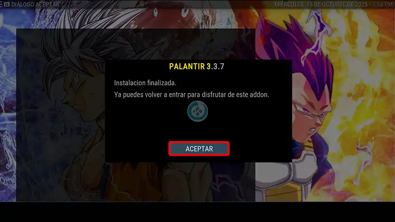 build estuary Esparta en kodi