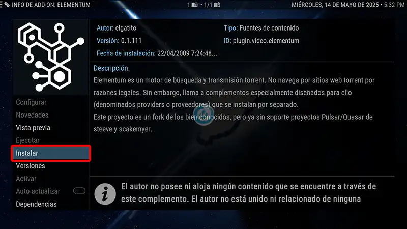 build estuary esparta en kodi