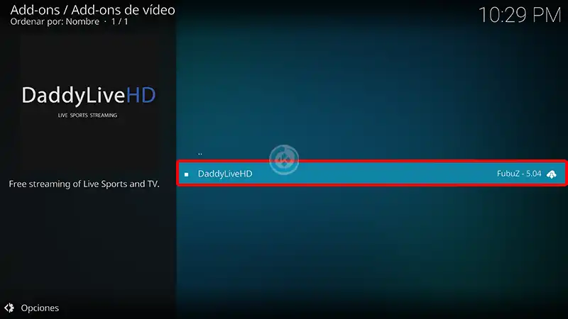 addon daddylivehd en kodi