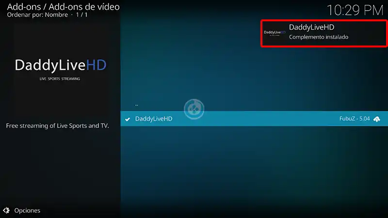 addon daddylivehd en kodi