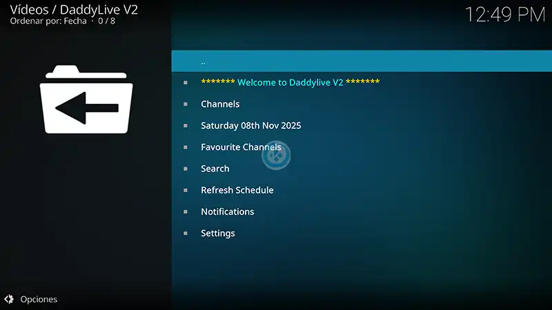 addon daddylive v2 en kodi