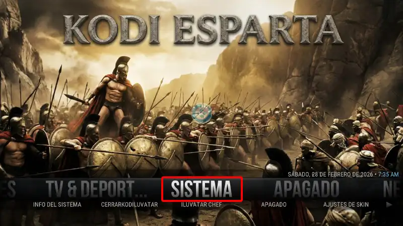 build estuary esparta en kodi