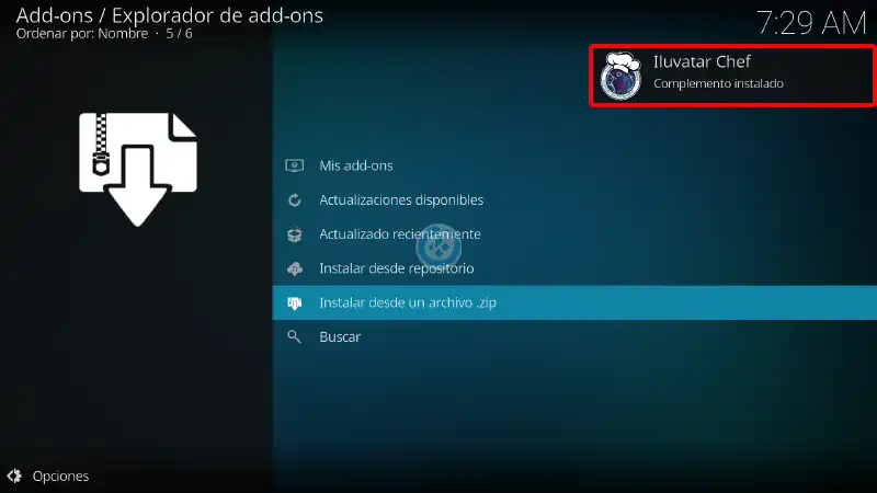 build estuary esparta en kodi