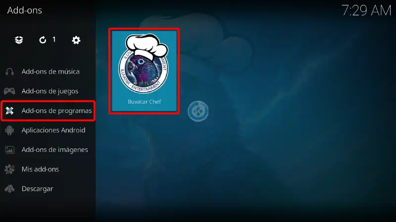 build estuary esparta en kodi