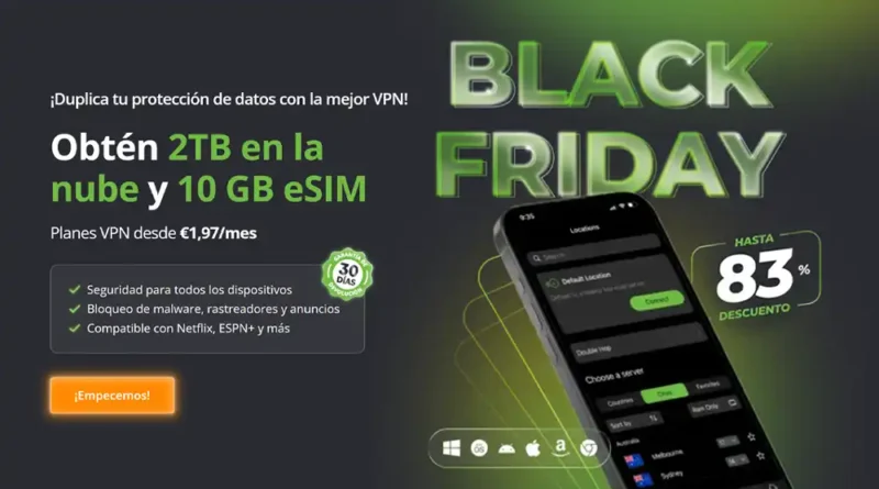 Oferta VPN Black Friday 2025: Protege tu streaming con la mejor promoción del año