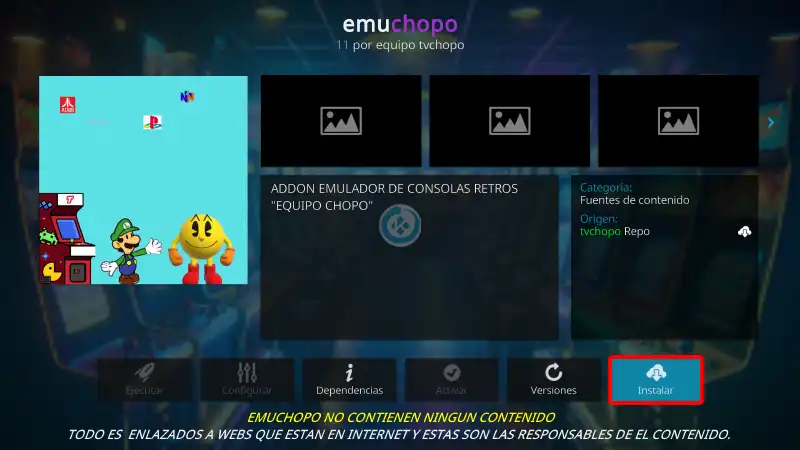 addon emuchopo en kodi