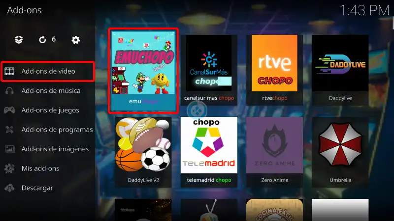 addon emuchopo en kodi