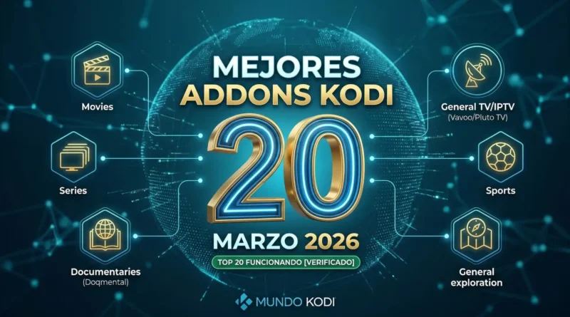 Mejores Addons Kodi Marzo 2026: Top 20 [Funcionando]
