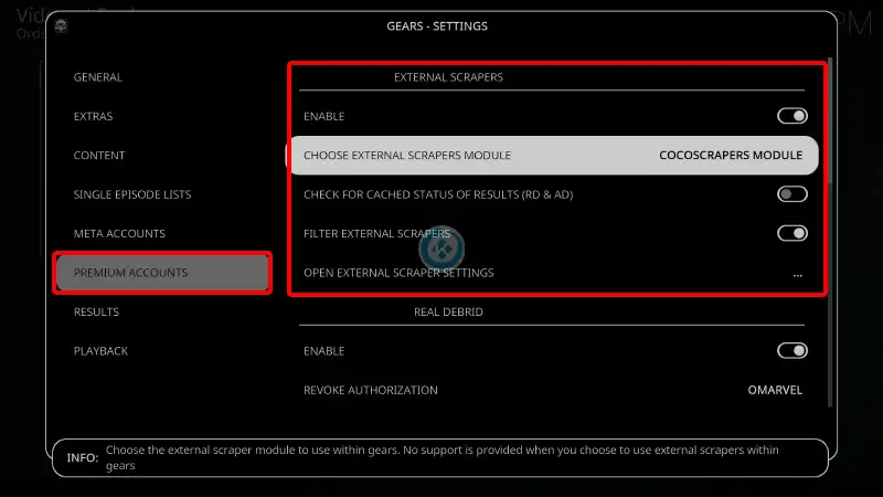 addon the gears en kodi