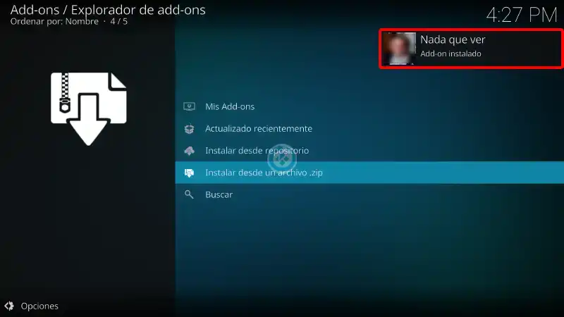 nada que ver en kodi