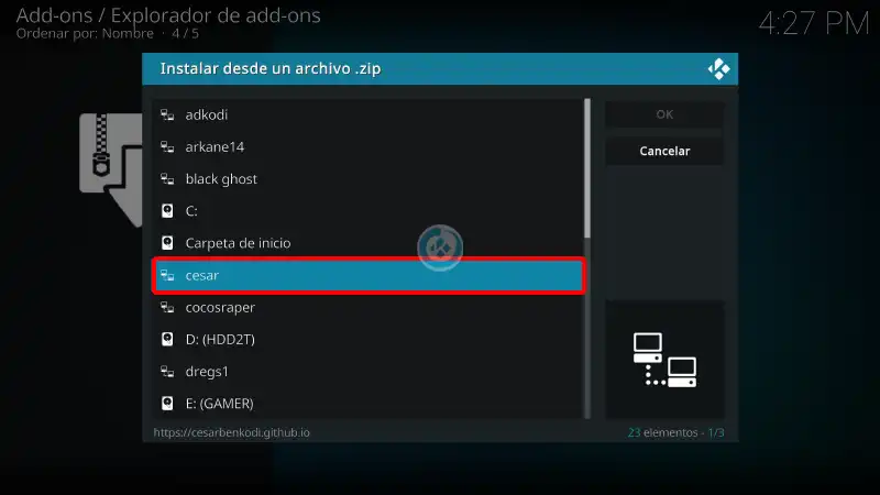 nada que ver en kodi