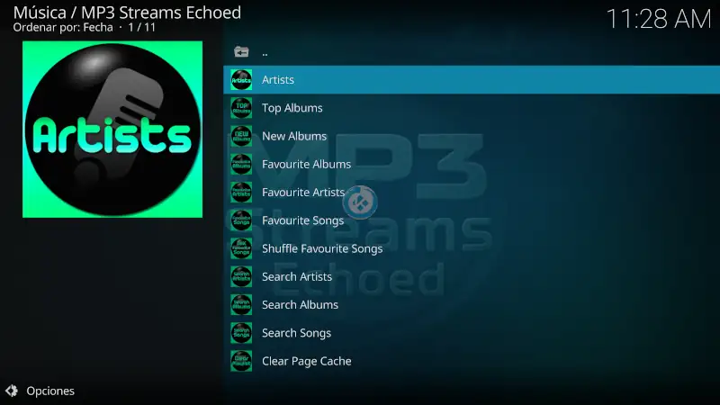 addon mp3 streams echoed en kodi